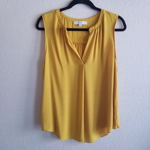 Loft split neck top